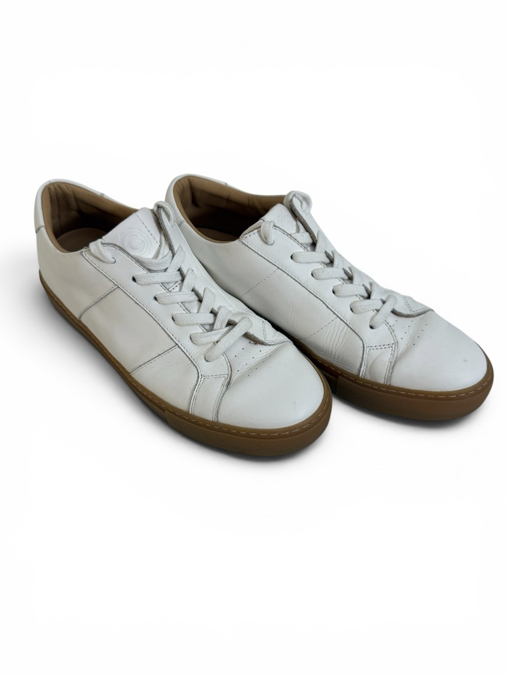 Greats White Leather Sneakers Gum Sole Men’s Size 9 - Picture 6 of 10